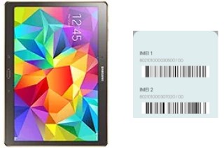 Cómo ver el código IMEI en Galaxy Tab S 10.5 LTE