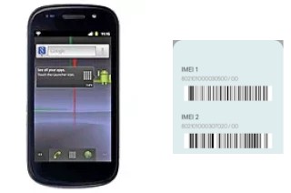 Cómo ver el código IMEI en Google Nexus S I9020A