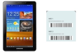 Cómo ver el código IMEI en P6810 Galaxy Tab 7.7