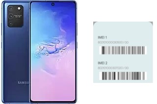 Cómo ver el código IMEI en Galaxy S10 Lite