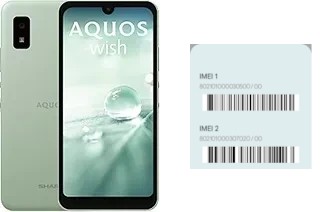 Cómo ver el código IMEI en Aquos wish