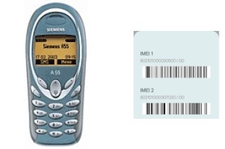 Cómo ver el código IMEI en Siemens A55