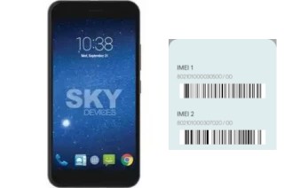 Cómo ver el código IMEI en Sky Elite 5-0L Plus