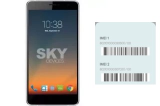 Cómo ver el código IMEI en Sky Elite 6-0L Plus