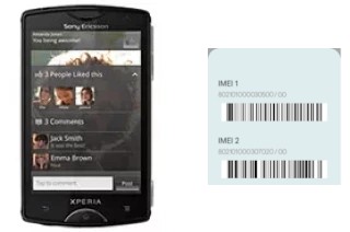 Cómo ver el código IMEI en Xperia mini