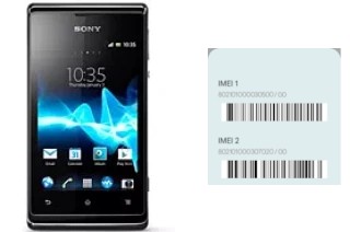 Cómo ver el código IMEI en Xperia E dual