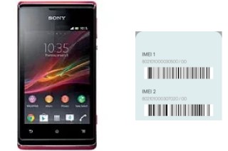 Cómo ver el código IMEI en Xperia E