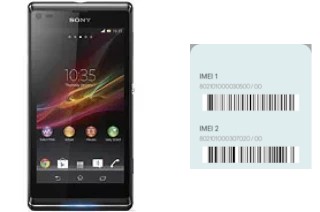 Cómo ver el código IMEI en Xperia L