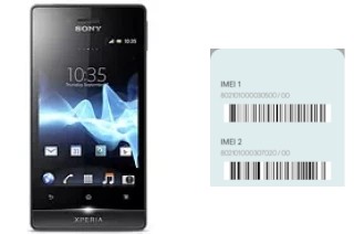 Cómo ver el código IMEI en Xperia miro