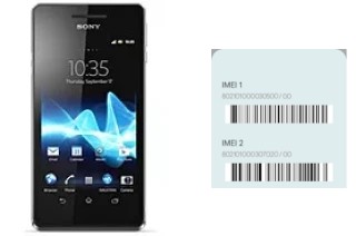 Cómo ver el código IMEI en Xperia V