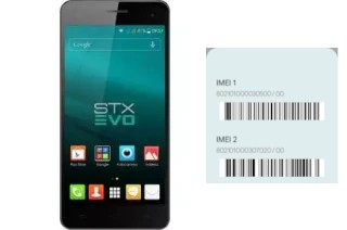 Cómo ver el código IMEI en STX EVO