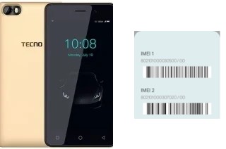 Cómo ver el código IMEI en Tecno F1