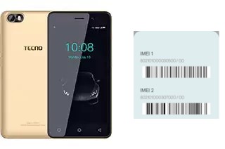 Cómo ver el código IMEI en Tecno F2