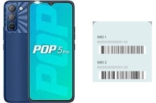 Cómo ver el código IMEI en Pop 5 Pro