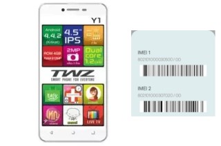 Cómo ver el código IMEI en TWZ Y1