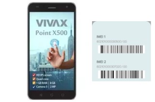 Cómo ver el código IMEI en Point X500