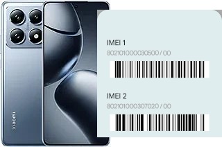 Cómo ver el código IMEI en 14T Pro