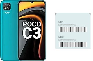 Cómo ver el código IMEI en Poco C3