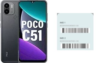 Cómo ver el código IMEI en Poco C51