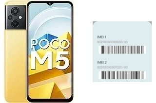 Cómo ver el código IMEI en Poco M5 (India)