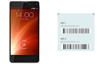 Cómo ver el código IMEI en nubia Z5S mini NX403A