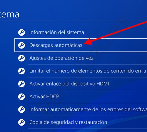 Descargas automáticas PlayStation 4