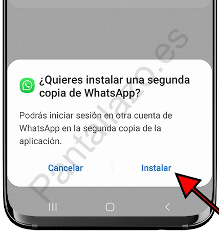 Instalar una segunda copia de WhatsApp