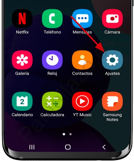 Ajustes Samsung Galaxy