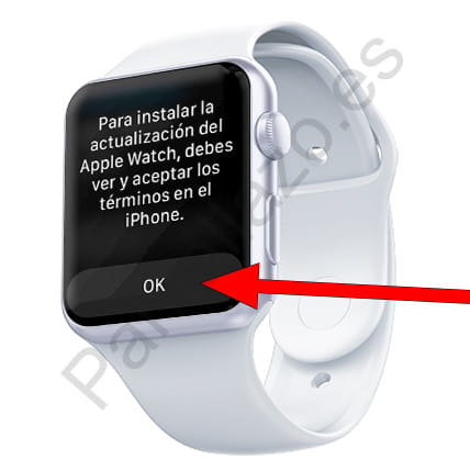 Aviso términos Apple Watch