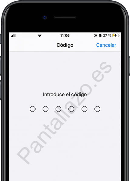 Código de desbloqueo del iPhone