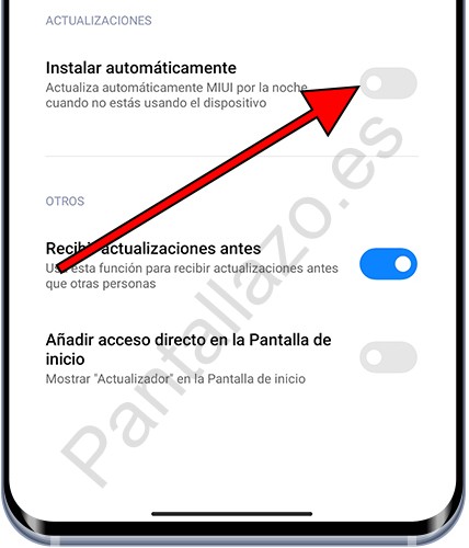 Instalar automáticamente Xiaomi