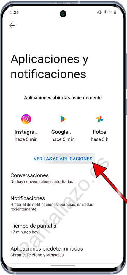 Ver todas las aplicaciones Android