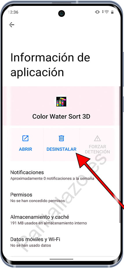 Desinstalar applicación Android