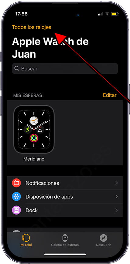 Todos los relojes Aplicación Apple Watch