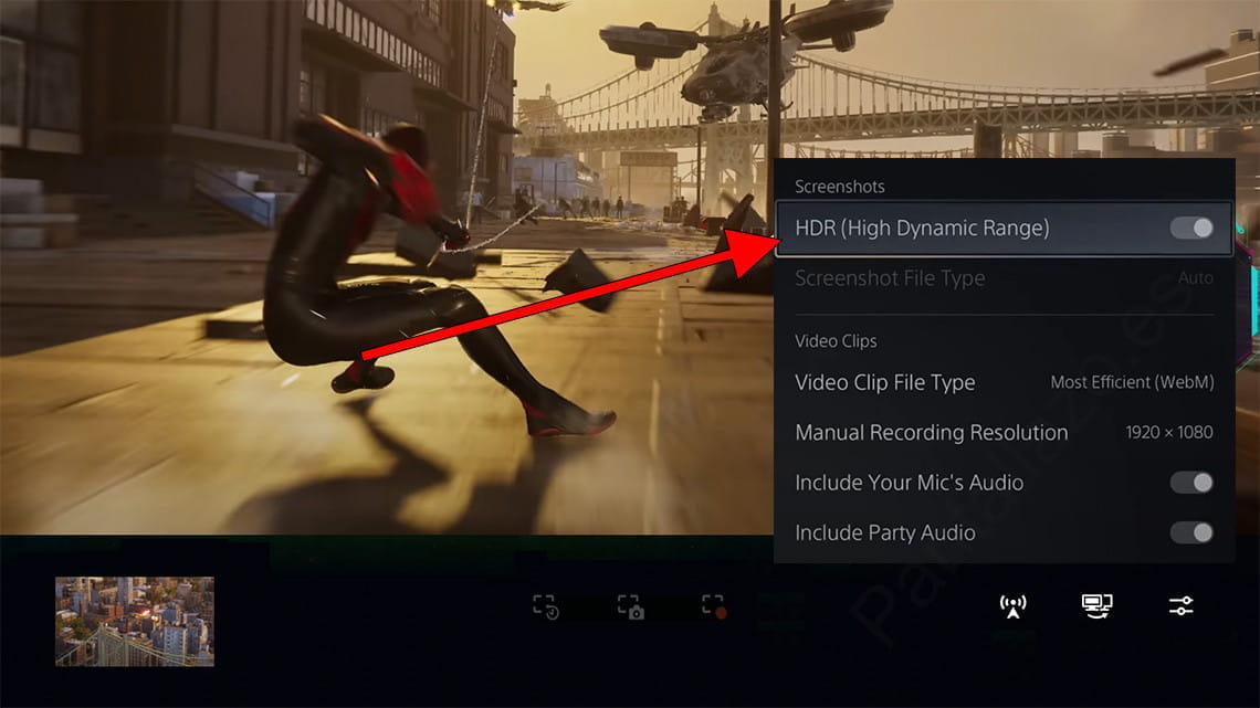 Grabar en HDR en PlayStation 5