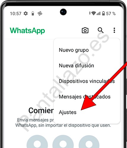 Ajustes WhatsApp Android