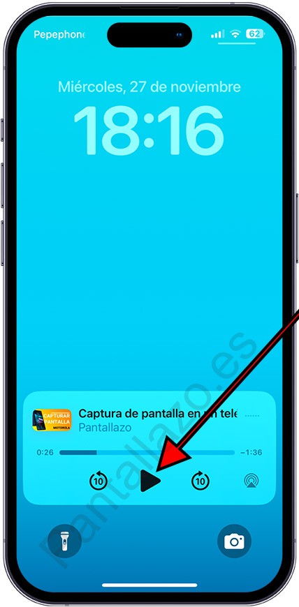 Reproducir con pantalla bloqueada