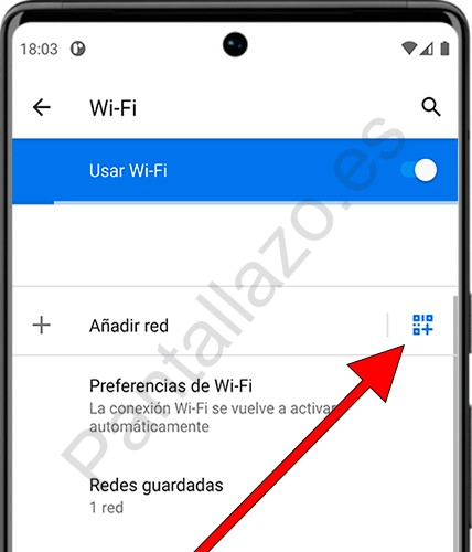 Añadir red wi-Fi con QR