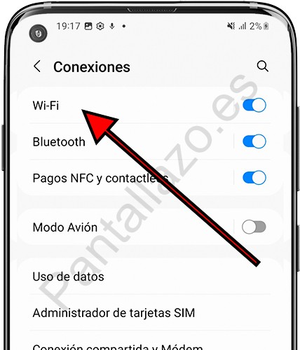 Conexiones WiFi en Samsung