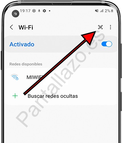 Escanear código QR Conexión WiFi