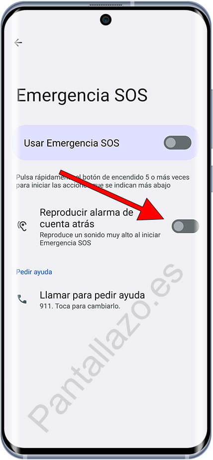 Reproducir alarma de SOS Android