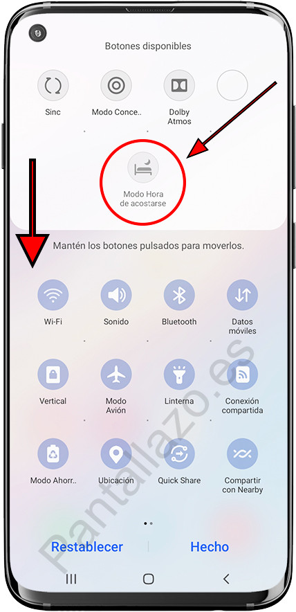 Añadir botón acceso directo Samsung