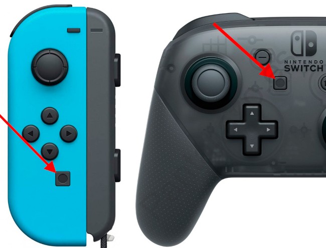 Botón grabar pantalla Nintendo Switch