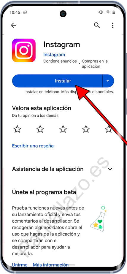 instalar instagram