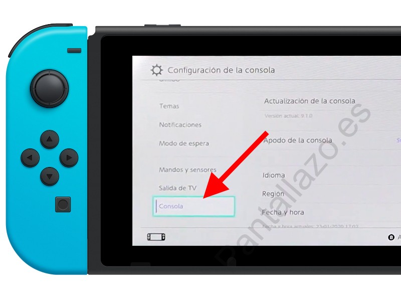 Ajustes Nintendo Switch