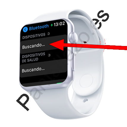 Buscando dispositivos Bluetooth Apple Watch