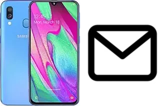 Configurar correo en Samsung Galaxy A40