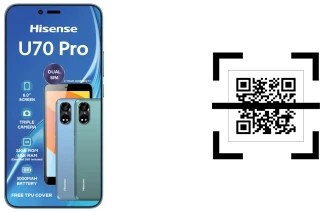 ¿Cómo leer códigos QR en un HiSense U70 Pro?