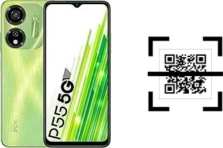 ¿Cómo leer códigos QR en un itel itel P55 5G?