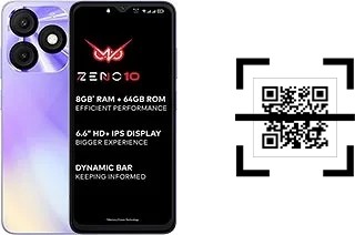 ¿Cómo leer códigos QR en un itel Zeno 10?